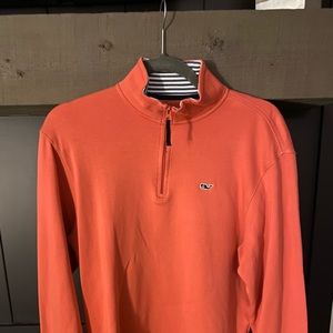 3/4 zip pullover. Coral color and excellent condition.